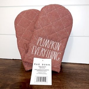 NEW Rae Dunn Mini Mitts Set - Pumpkin Everything